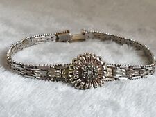 Rare Old Russian Icons Boxed Art Bracelet Italy 925 Stamp Floral Design 