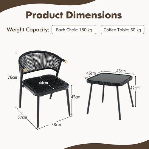 Outdoor wicker furniture - pc,