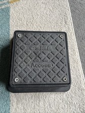 Osma Underground Drain Cover 110mm Rodding Hole 230mm Square Plastic
