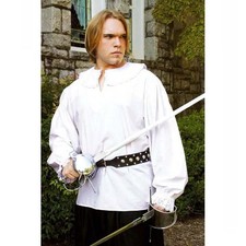 Musketeer Shirt. White Cotton