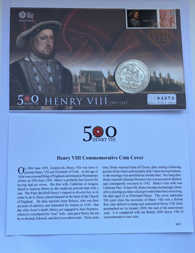 First day cover henry viii - cover,
