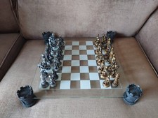 Nemesis Now Medieval Knights Chess Set Gothic Fantasy Collectable