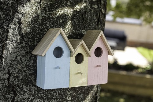 Garden bird house hanging - garden,