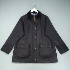 Barbour x Laura Ashley Wax Jacket Womens 16 Navy Blue Poplar Outdoor Beadnell