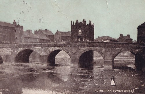 Postcard rotherham tower - postcard,