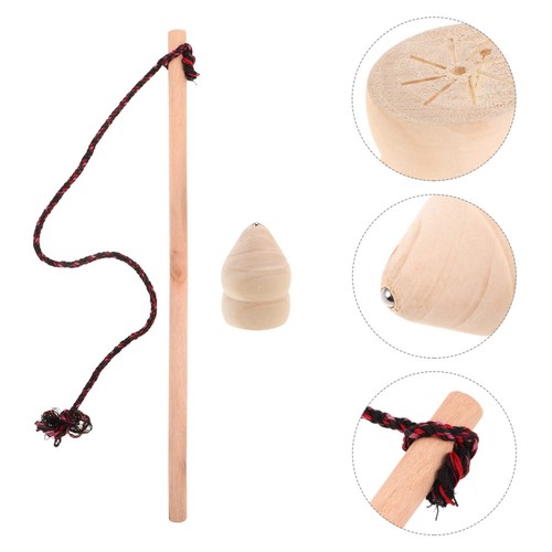Wooden tops spinning gyro - tops,