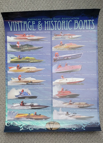 Race boats poster 18x24 - boats,