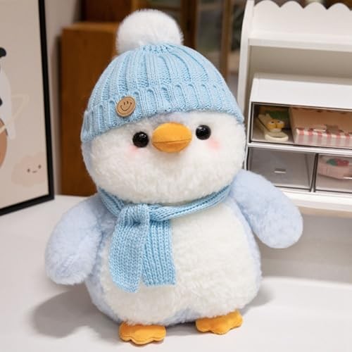 Cute fluffy penguin plush toy