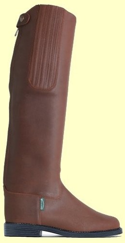 Long leather riding yard boots - long,