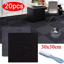20X Self Adhesive Carpet Tiles Commercial Retail Office Home Flooring Floor Mat