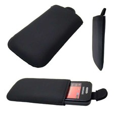caseroxx Slide-Pouch for Samsung GT-S5230 Star in black made of faux leather