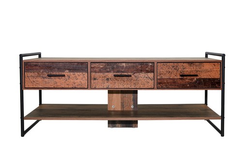 Rustic oak industrial - oak, coffee