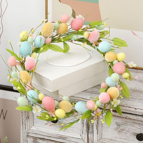 Easter egg wreath - easter, artificial