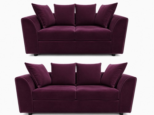 Seater plum colour - colour, plush