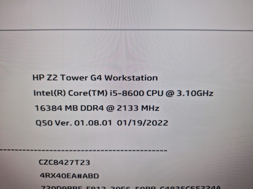 Tower g4 workstation - hp,