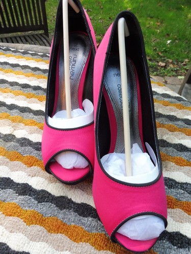 Next peep toe bright pink