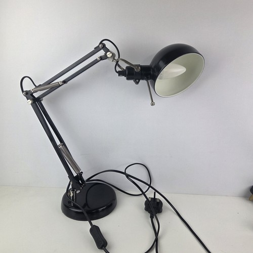 Ikea forsa black desk - forsa, lamp