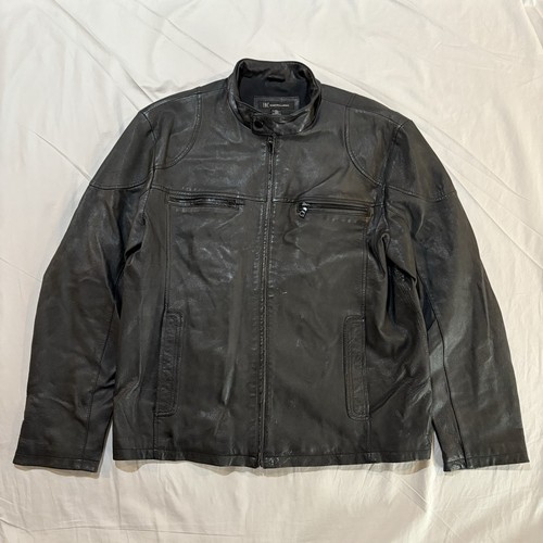 Inc leather jacket size - jacket, large