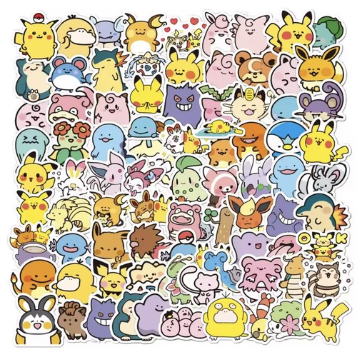 100pcs pokémon stickers - 100pcs,