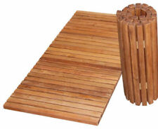 Bamboo Folding Bath Mat Duck Board Non-Slip Wooden Slated Shower Mat Bathroom