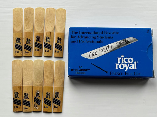 Rico royal clarinet - 3, reeds