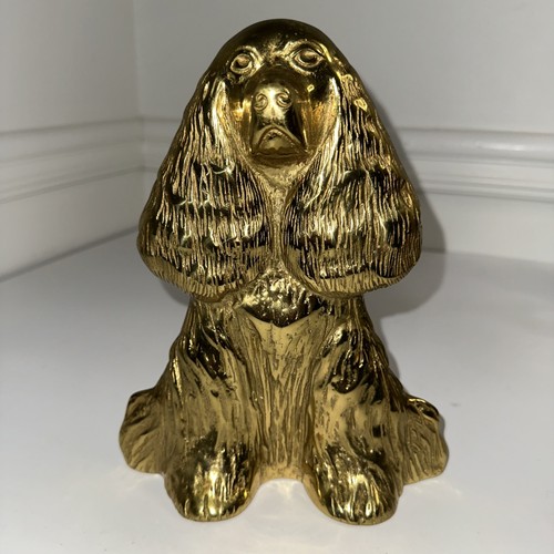 Vintage 1949 cast brass cocker - cast,