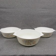 Set Of 3 Pyrex Blue Iris JAJ
