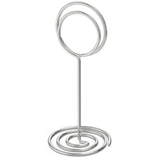 Silver Circle Name Card/ Table Number Holders - 18 Pcs
