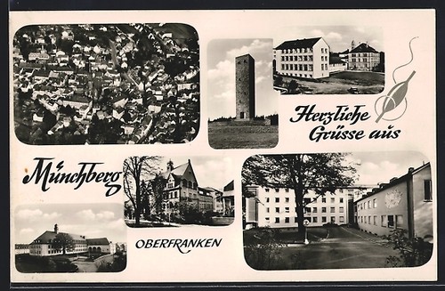 Postcard münchberg upper - of,