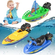 Wind-up Boat Bathtub Toy Set