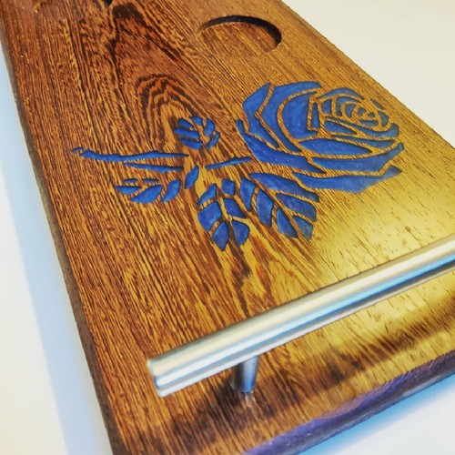 Wooden decanter tray - wooden, bedside
