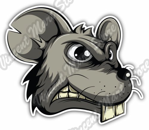 Angry mouse head rat mice - head,