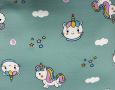 Sweat Print Fleece Blue