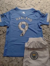 Erling Haaland Manchester City Home Children's Football Kit Age 8-9