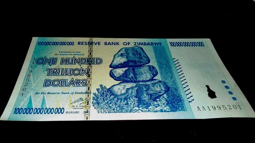 Zimbabwe 100 trillion dollars - 100,