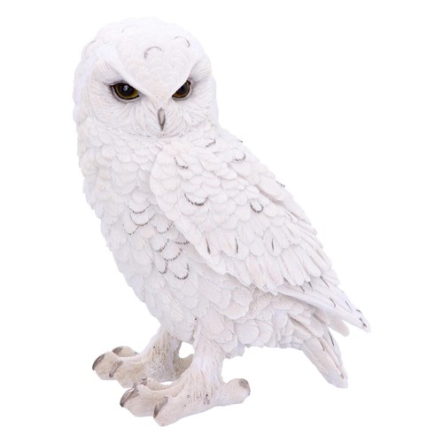 Snowy owl sculpture statue - owl,