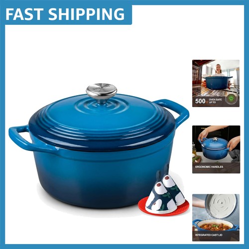Enameled cast iron dutch oven - enameled,