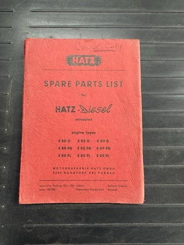 Hatz e80g e85g e89g - e80g/fg, e85g/fg