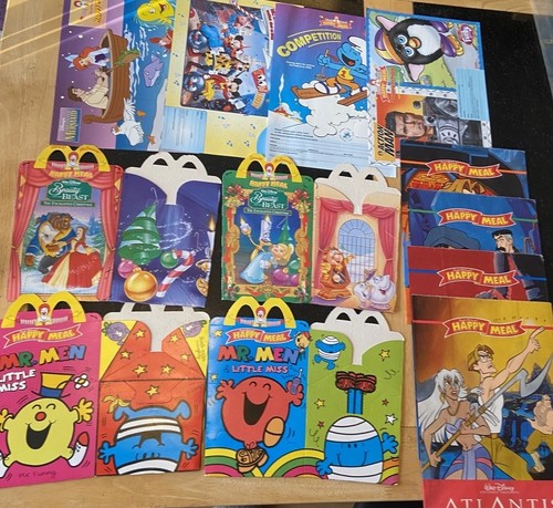 Mcdonalds happy meal boxes - happy,