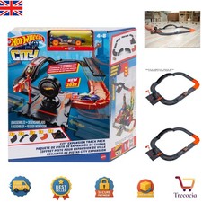 Ultimate 10-Piece Hot Wheels City Track Set - Connects for Endless Racing Fun!