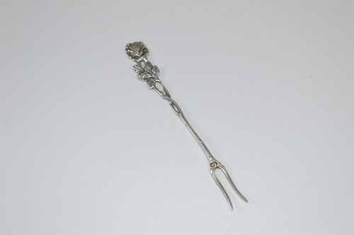Vintage 835 silver rose pickle - vintage,