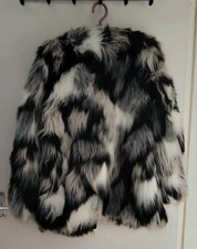 F&F Tesco Women's Faux Fur Jacket Size UK 12