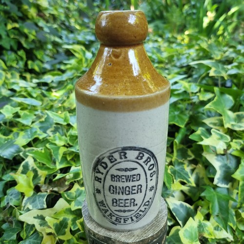 Antique stoneware ginger beer - stoneware,