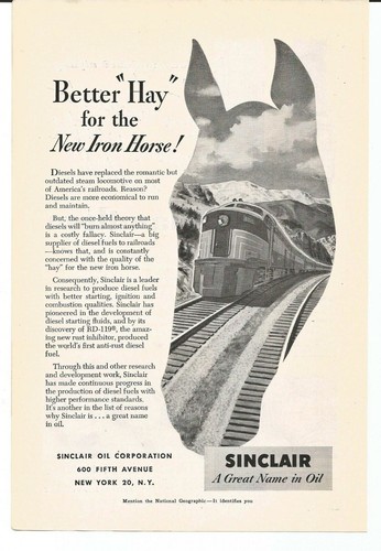 Sinclair oil iron - sinclair, horse