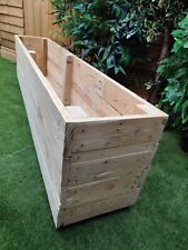 Large Handmade* Wooden Garden Planter Veg Bed Plant Pot Flower Reclaimed Wood