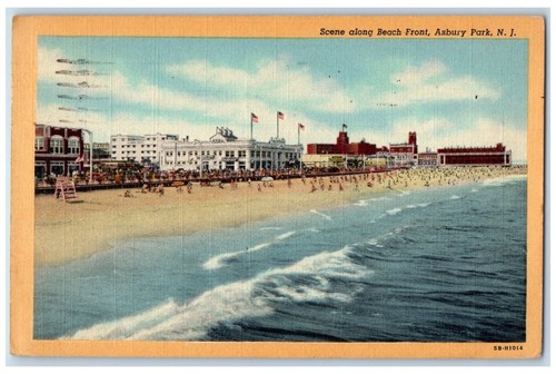 1947 scene along - 1947, beach