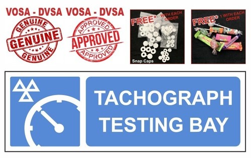 Tachograph testing bay sign - tachograph,