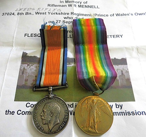 Ww1 pair pte - mennell, 8th