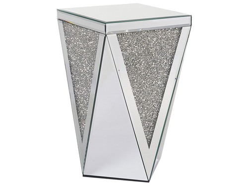 Mirrored side table silver - mirrored,