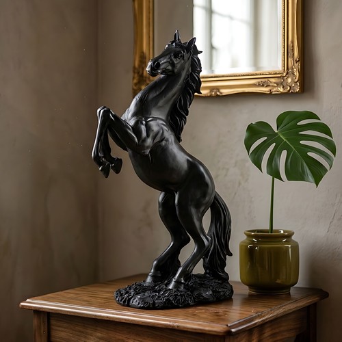 Standing horse statue - horse,